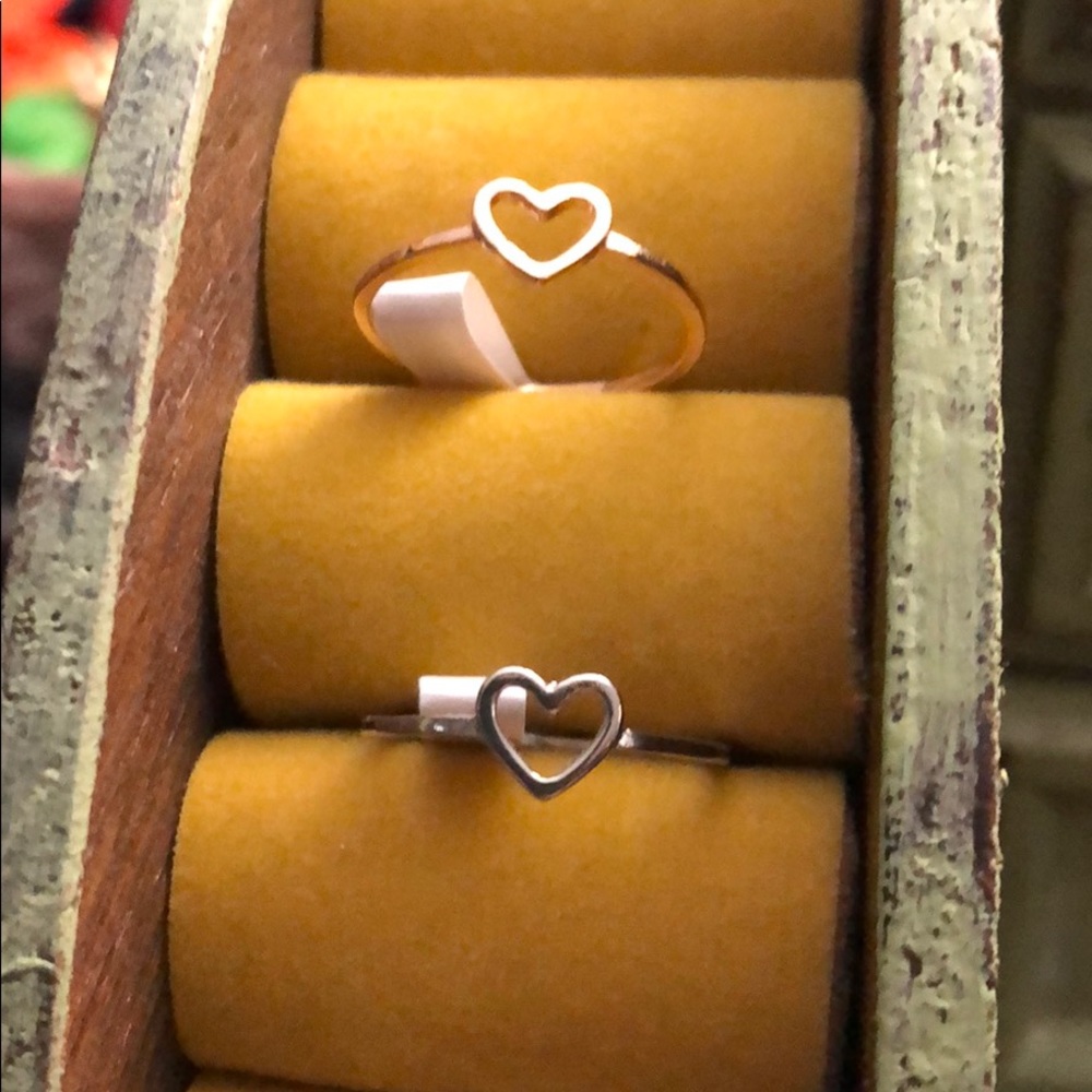 7 heart rings/misc sizes
